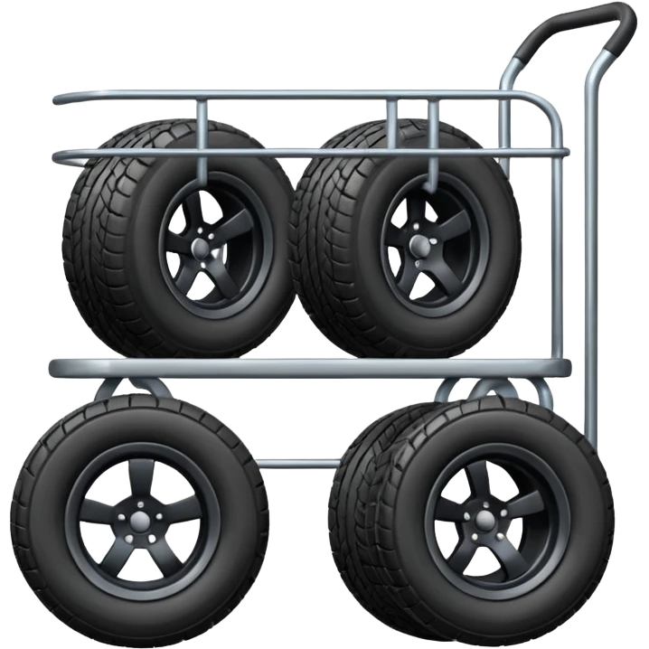 Trolley with tires emoji
