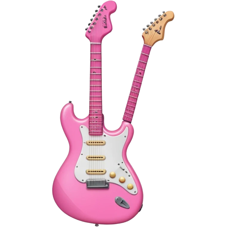 Pink electric Guitar emoji