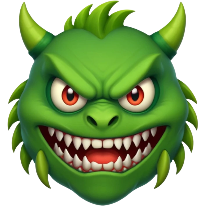 a monster with one eye in the centre of his face emoji