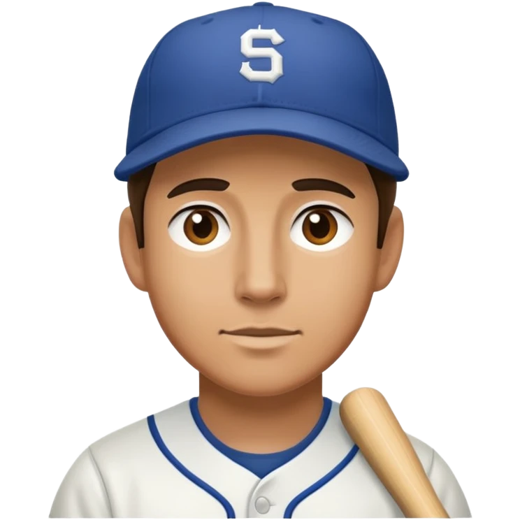 Mark from severance in a baseball hat emoji