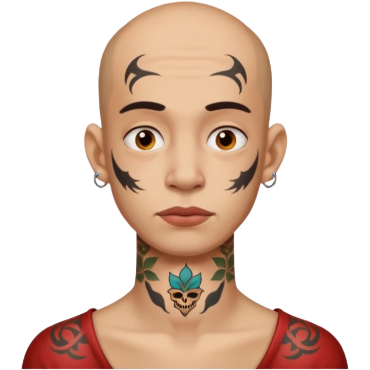 Ugly neck tattoo emoji
