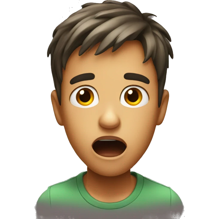 Shocked boy emoji