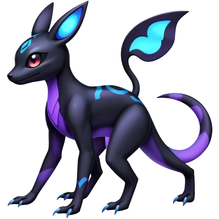 Salandit-Umbreon-Fakémon-hybrid-creature (full body)  emoji