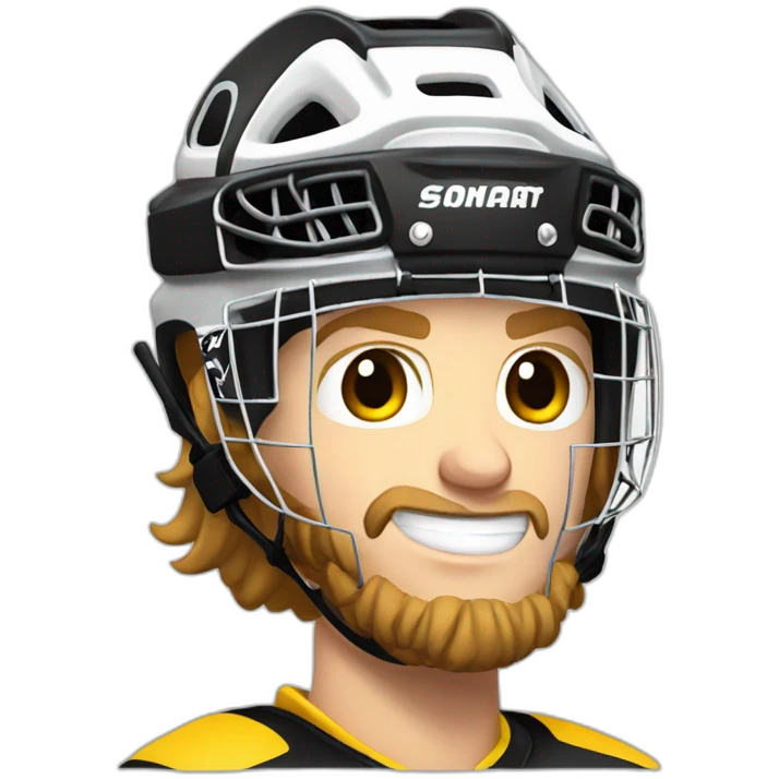 David Pastrnak playing hockey emoji