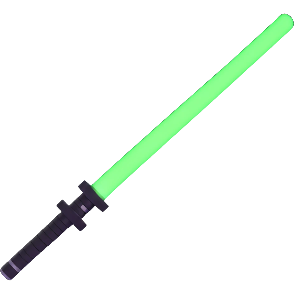 green light saber emoji