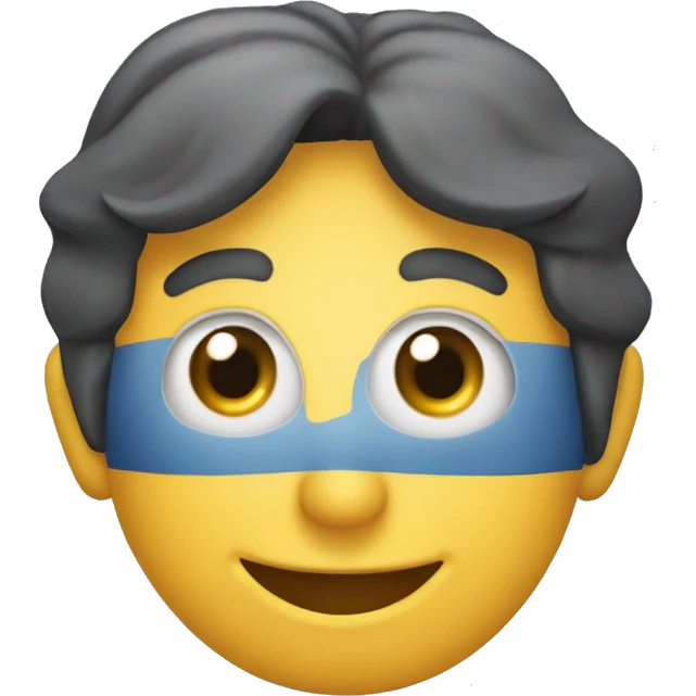 un ojo de x y el otro de l con una sonrisa  emoji