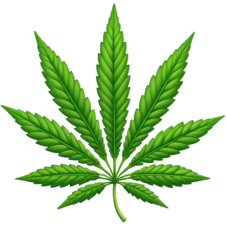 Marijuana plant emblem with 420 in the middle emoji