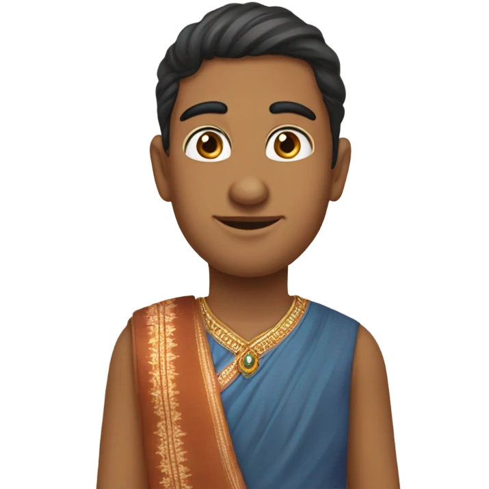 An Indian  emoji
