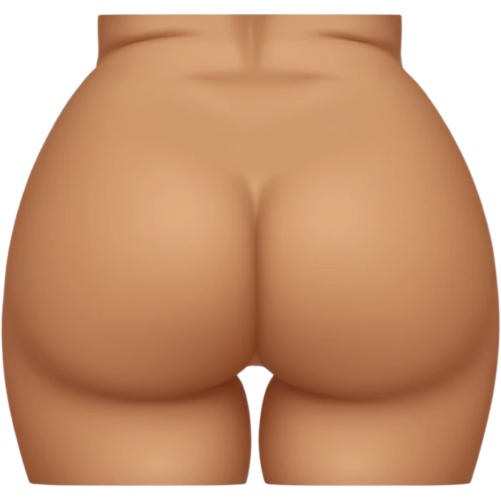 Extremely large butt white girl emoji