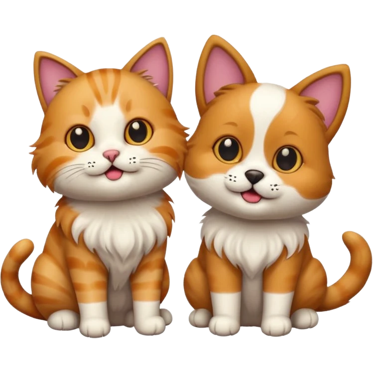Cat dog emoji