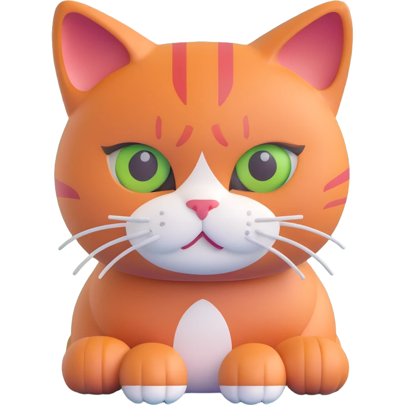 red-haired British cat emoji