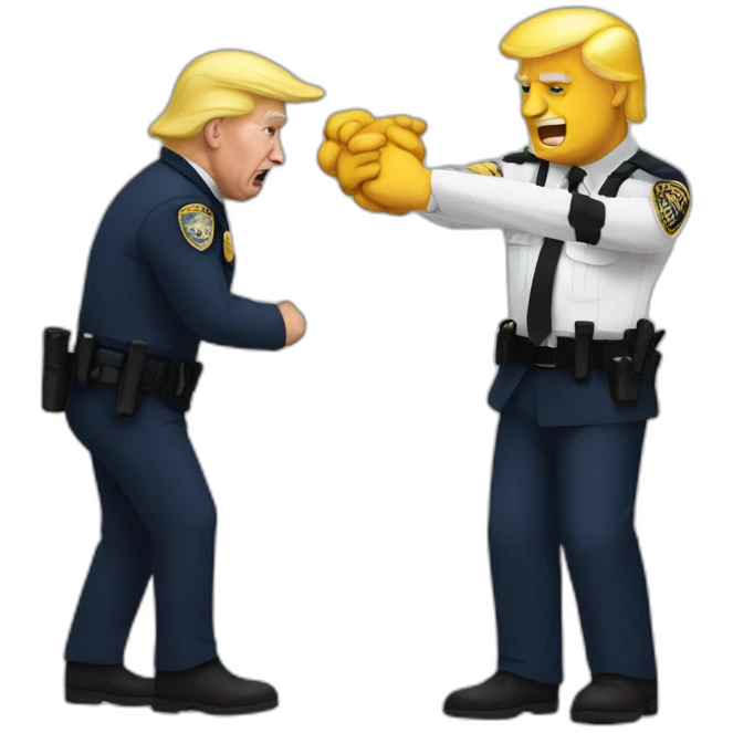 trump-getting-arrested emoji
