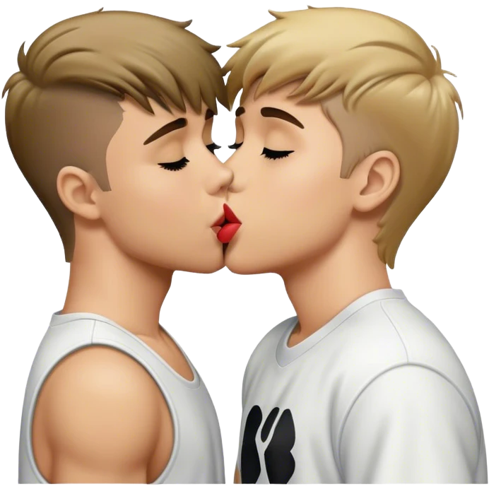 Justin bieber kissing emoji