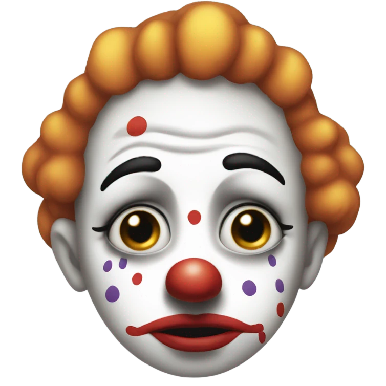 Crying clown emoji