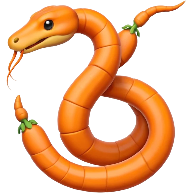 морковь змея emoji