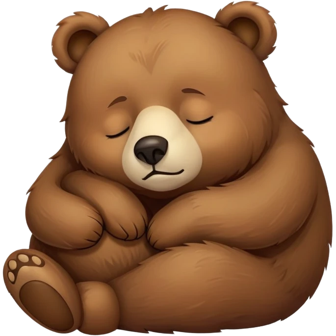 Sleepy bear emoji