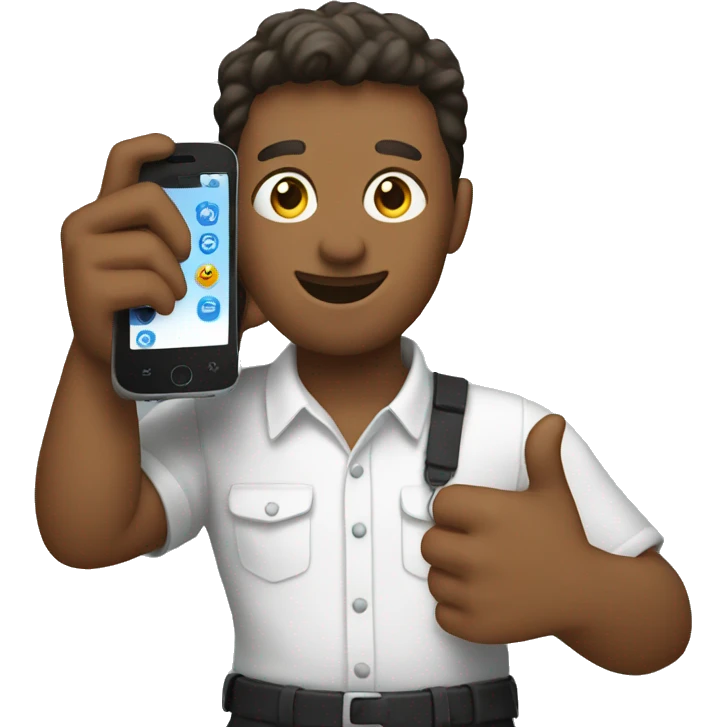 phone in hand emoji