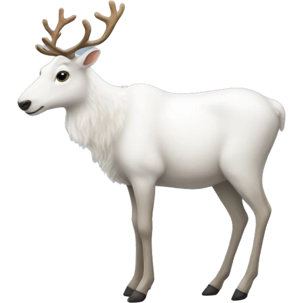 White-reindeer emoji