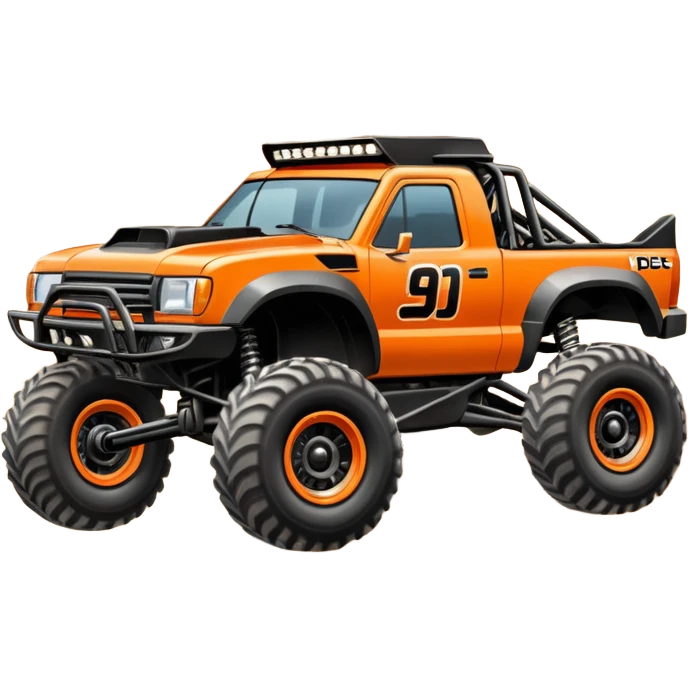 A trophy truck mid air emoji