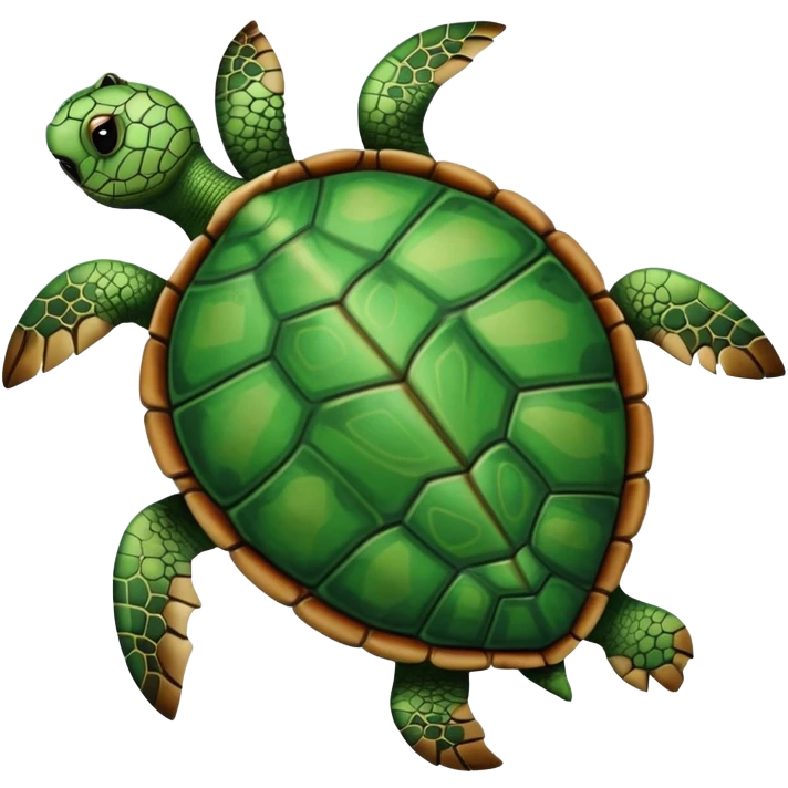 Turtle on his back emoji