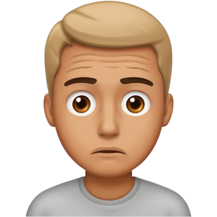 a worried man emoji