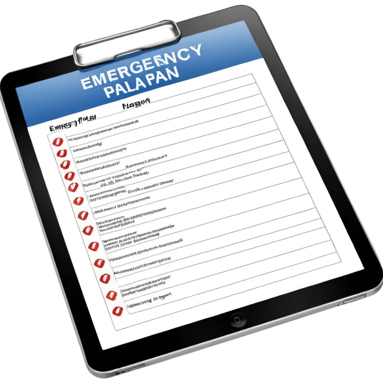 emergency management plan emoji