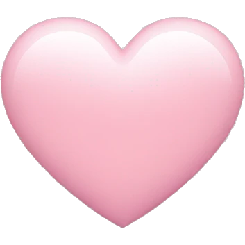 Light pink emoji heart emoji