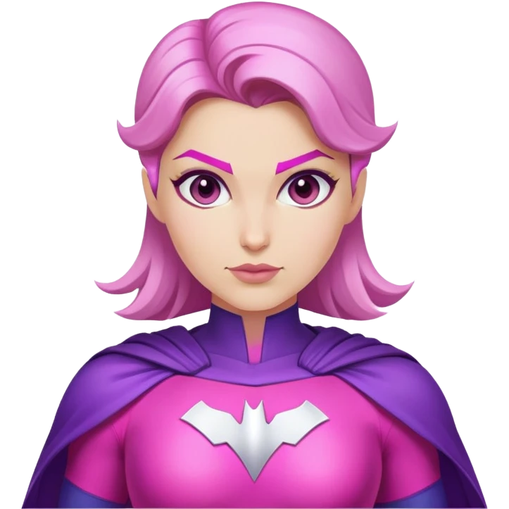 pink violet woman superhero positive power emoji
