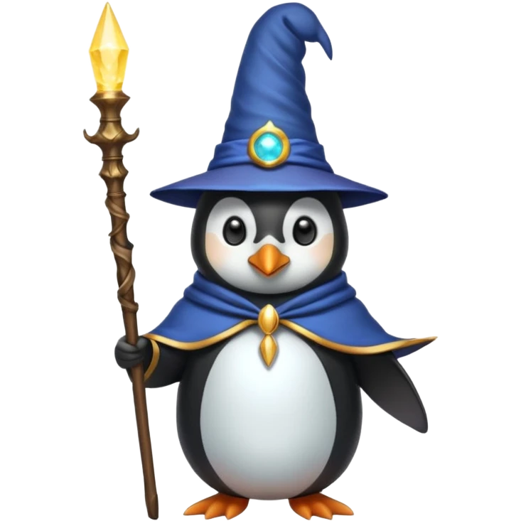 Penguin Wizard emoji