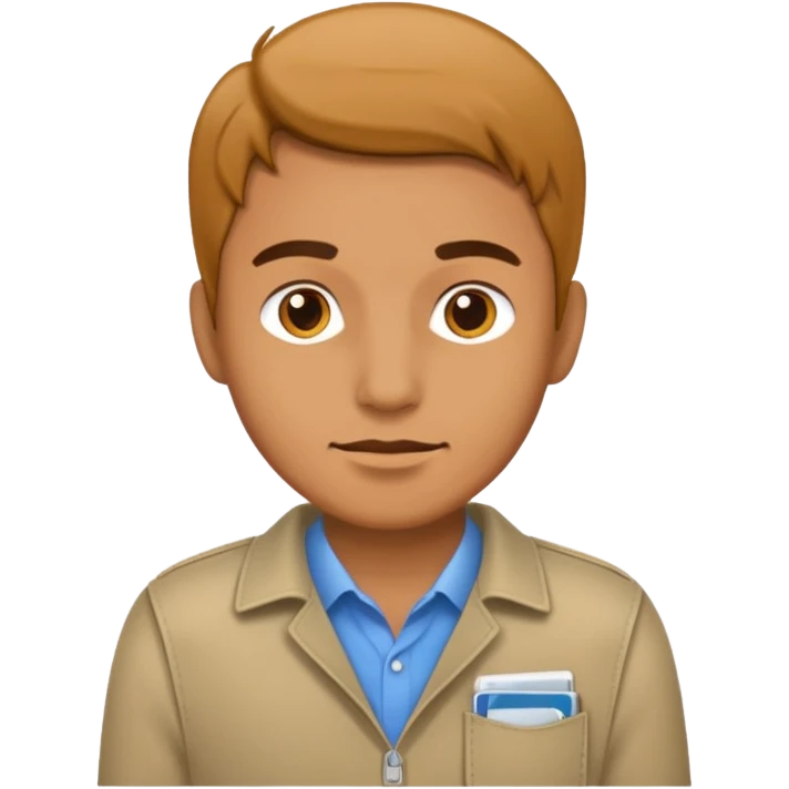 man showing empty pockets emoji