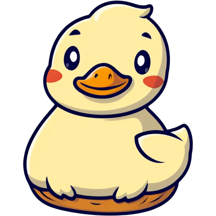 bread duck made from gluten emoji