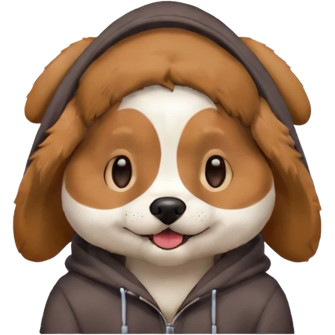 Dog with a Hoodie emoji