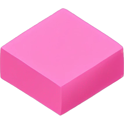 pink eraser parallelogram shape emoji