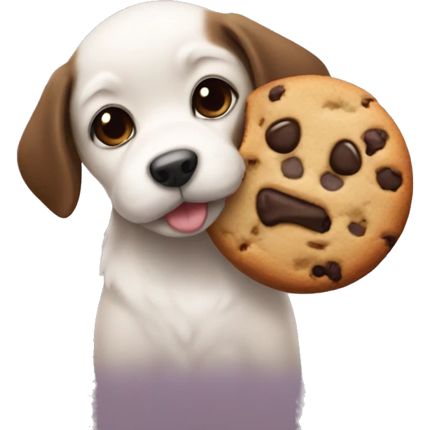puppy and a cookie  emoji