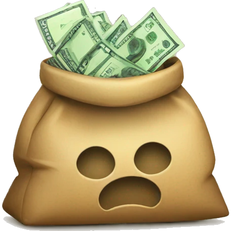Money with bag emoji