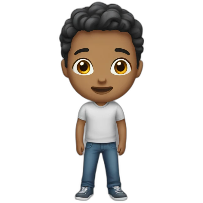 A boy propose emoji