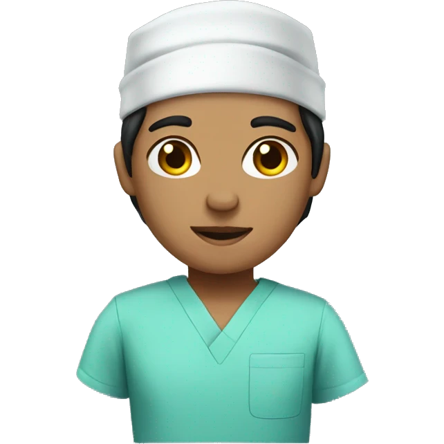 Dark-haired surgeon emoji