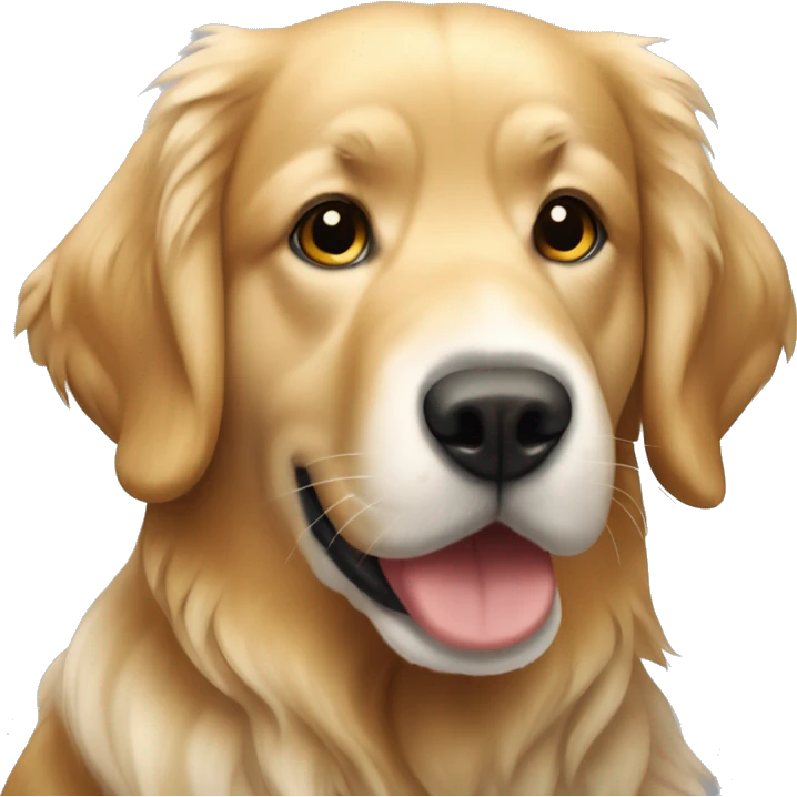 Un perro Golden retriver con un dálmata  emoji