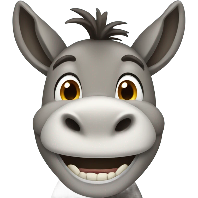 donkey showing teeth emoji