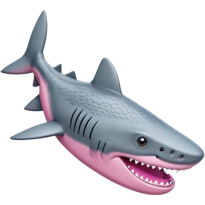 Shark in pink crocs whole shoe emoji