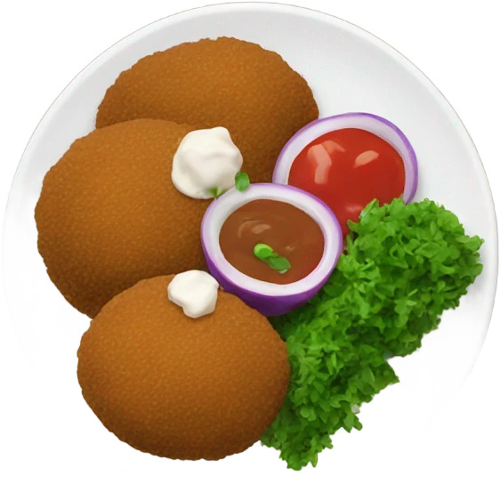 Falafel plate emoji