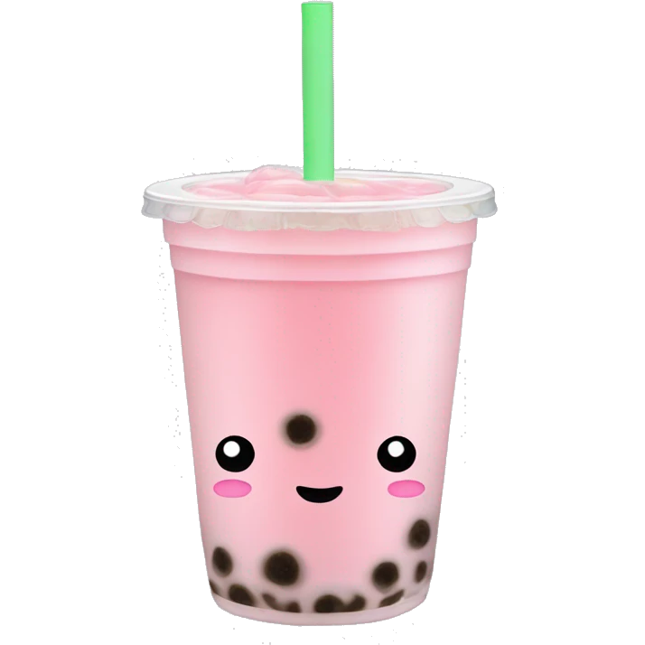 Light pink bubble tea emoji