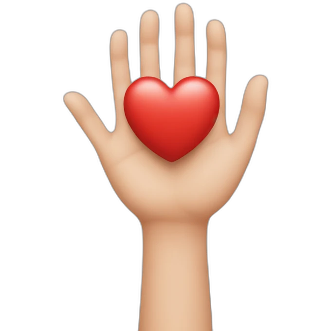 Coeur avec les mains emoji