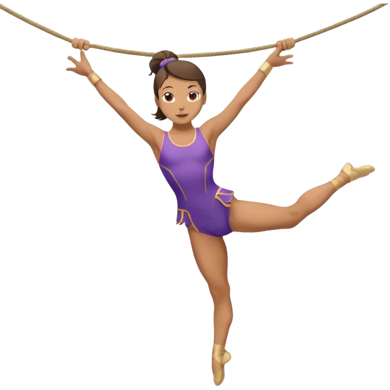 Acrobat – Slim performer mid-flip or balancing on rope emoji