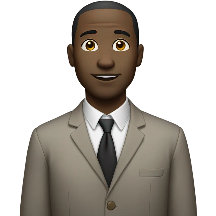 Light skin black man with fat nose emoji