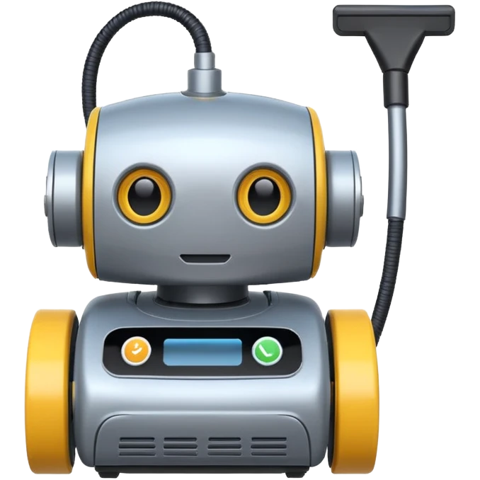 cleaning robot emoji