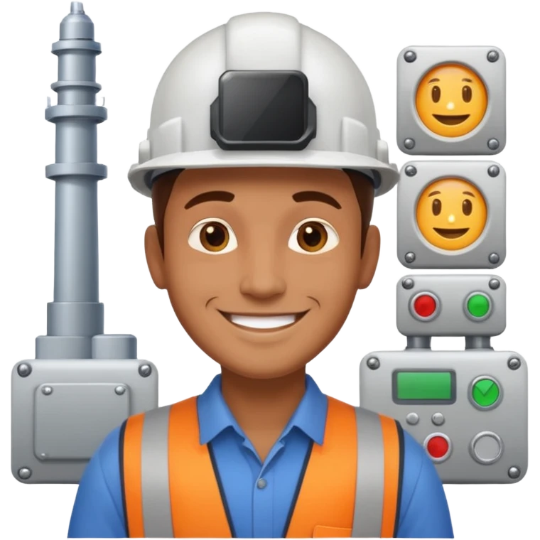 podrias hacer un emoji que representea un hombre ingeniero de sistemas emoji