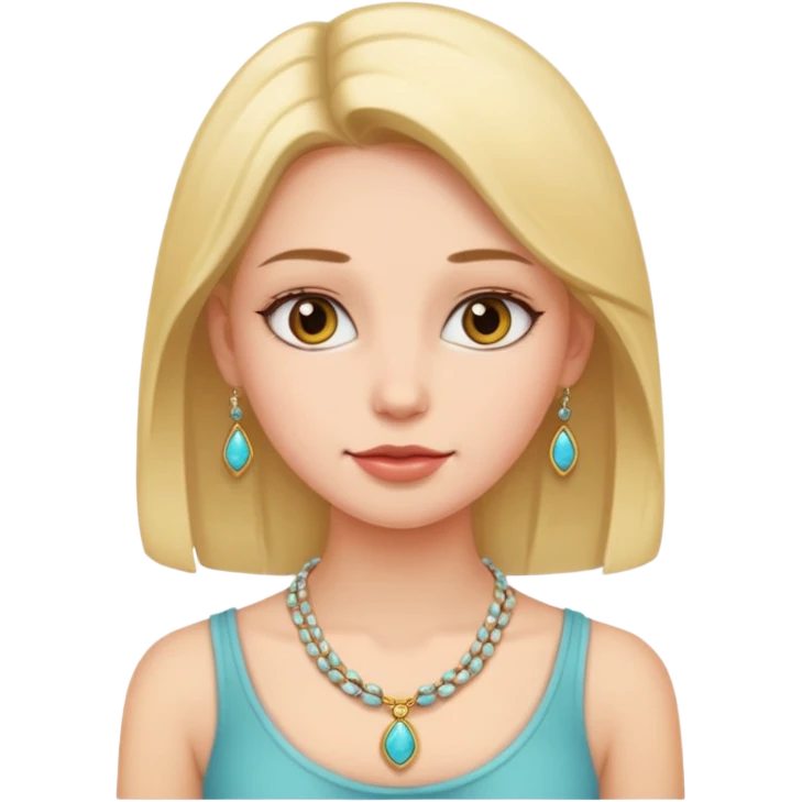 girl with hangs around neck emoji