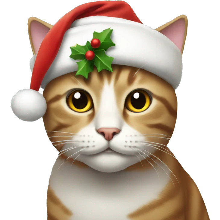 Christmas cat emoji