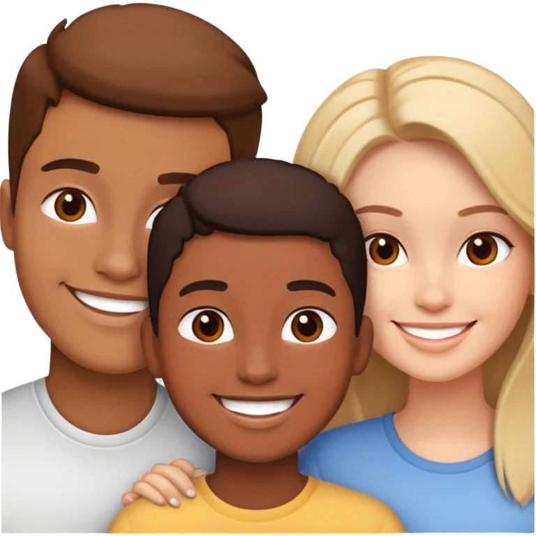 Three friends emoji